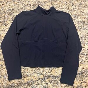 FLX Travel Leisure Womens XXL Black Mock Neck Long Sleeve Active Top